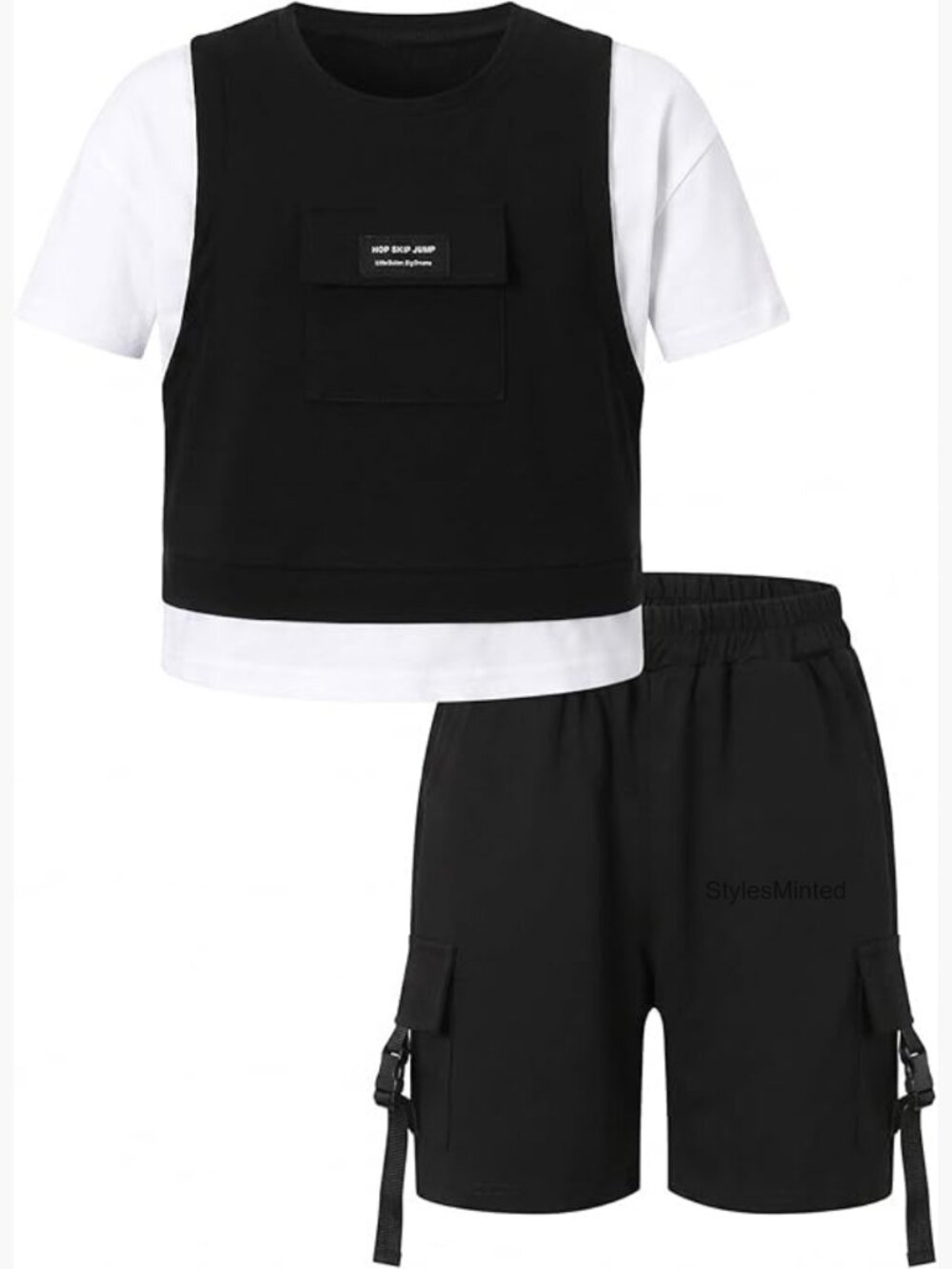 2pc Boys T-Shirt and Shorts Set Summer Casual Outfit 3-12 Years